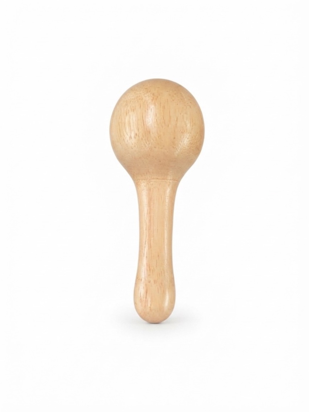 Natural Wooden Baby Rattle / Montessori Teething Sensory Toy